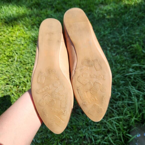 Korks by Kork Ease Women's Size 7.5M Leather Comfort Flats Tan Cap Toe Corpcore - Picture 9 of 10